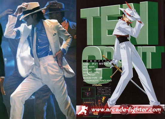 Michael Jackson Smooth Criminal - Ten Count Battle Arena Toshinden 3