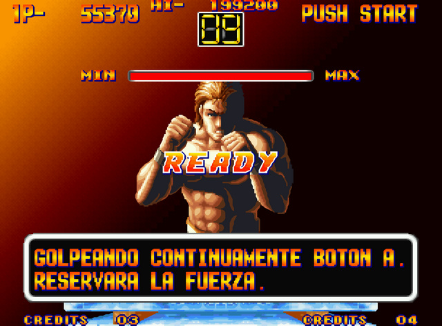 Minijuego bloques de hielo Art of Fighting