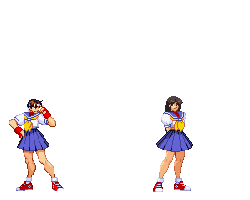Sakura Vs. Athena Asamiya CVS2