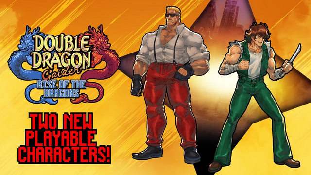 Arte Clave Abore y Jeff Double Dragon Gaiden: Rise of the Dragons