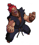 Arte Akuma Marvel Super Heroes Vs. Street Fighter