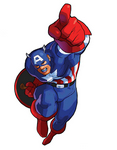Arte Captain America Marvel Super Heroes Vs. Street Fighter