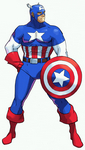 Arte Captain America Marvel Vs. CAPCOM: Clash of Super Heroes