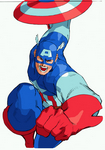 Arte Captain America Marvel Vs. CAPCOM: Clash of Super Heroes