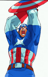 Arte Captain America Marvel Vs. CAPCOM: Clash of Super Heroes