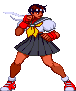 Sprite Dark Sakura Marvel Super Heroes Vs. Street Fighter