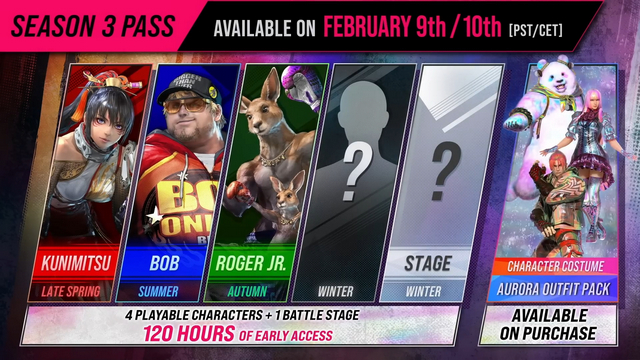 Anuncio pase de temporada 3 Tekken 8