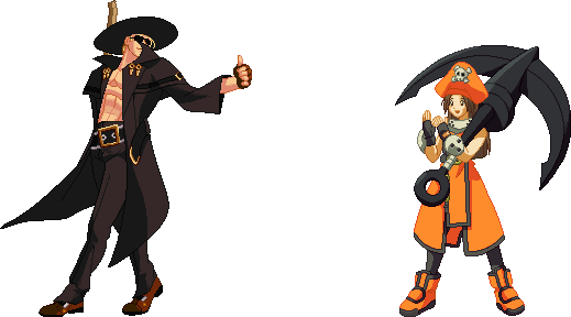 Sprite Johnny Vs. May Guilty Gear XX Accent Core Plus R