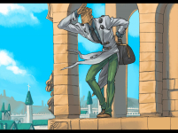Ilustración fin modo historia Faust Guilty Gear XX Accent Core Plus R