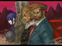 Ilustración fin modo historia Slayer Guilty Gear XX Accent Core Plus R