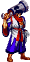 Sprite Goemon con arma Ninja Master's