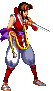 Sprite Kasumi con arma Ninja Master's