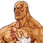 Retrato Sagat CAPCOM VS. SNK PRO
