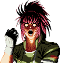 Retrato Orochi Leona The King of Fighters '97