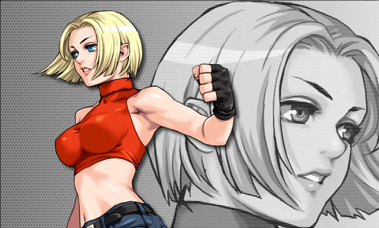 Retrato completo Blue Mary KOF Neowave
