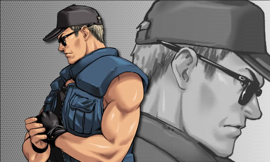 Retrato completo Clark Still KOF Neowave