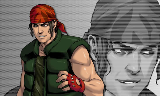 Retrato completo Ralf Jones KOF 2002