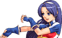 Retrato Athena Asamiya The King of Fighters Neowave