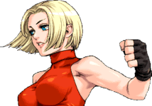 Retrato Blue Mary The King of Fighters Neowave