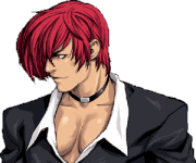 Retrato Iori Yagami The King of Fighters Neowave