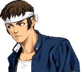 Retrato Shingo Yabuki The King of Fighters Neowave