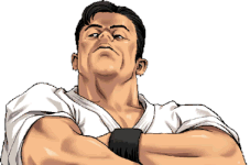 Retrato Takuma Sakazaki The King of Fighters Neowave