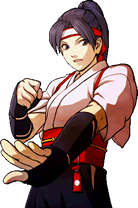 Retrato victoria Kasumi Todoh KOF XI
