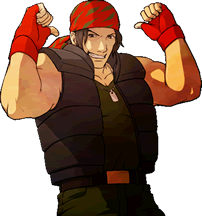 Retrato victoria Ralf Jones KOF XI