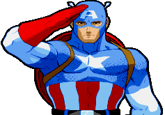 Retrato Captain America Marvel Super Heroes Vs. Street Fighter