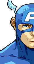 Retrato Captain America Marvel VS. CAPCOM: Clash of Super Heroes