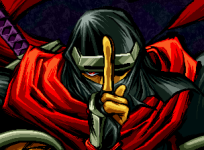 Retrato victoria Hanzo Samurai Shodown III