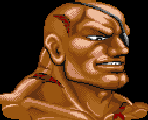Retrato Sagat Street Fighter II Turbo Hyper Fighting