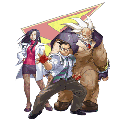 Personajes Instituto Justice Rival Schools: Hideo, Kyoko, Raizo